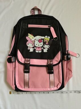 NWTSanrio Hello Kitty & Friends Pink and Black Backpack